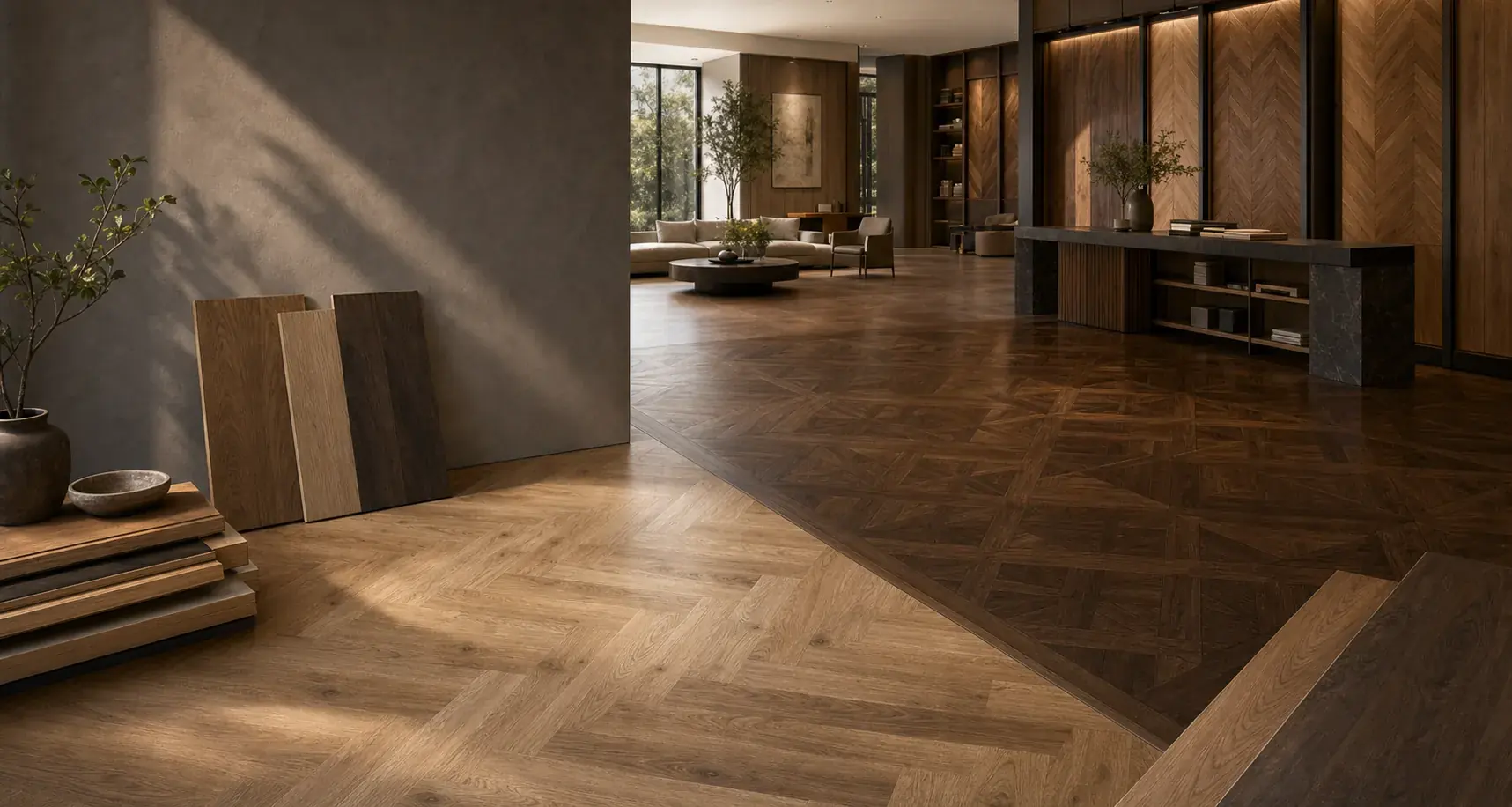 Herringbone & chevron flooring